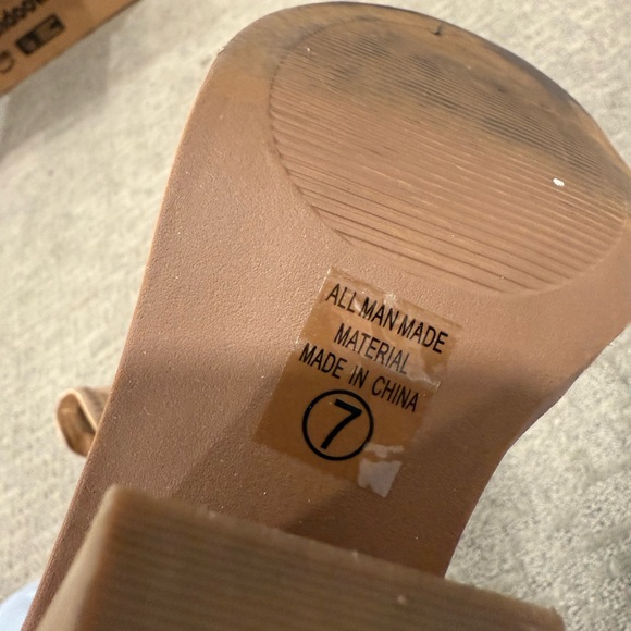 7 Taupe Peep Toe Bootie - Picture 12 of 13